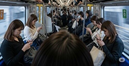 【画像】ぼく「AI、満員電車でえちえち巨乳おねえさんを作れ」→結果