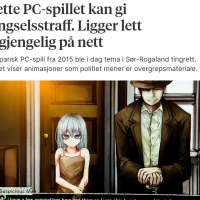 【悲報】日本の同人ゲーをプレイしたノルウェー人、刑務所にぶち込まれる